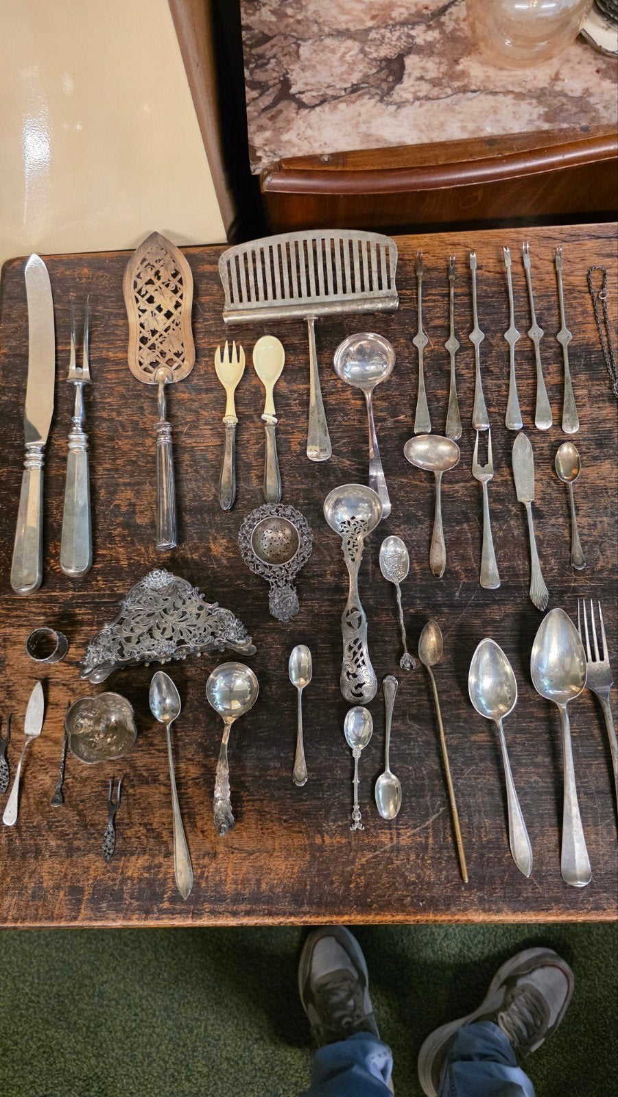 1,5 kilo vroeg antiek zilver, Ophalen of Verzenden, Zilver