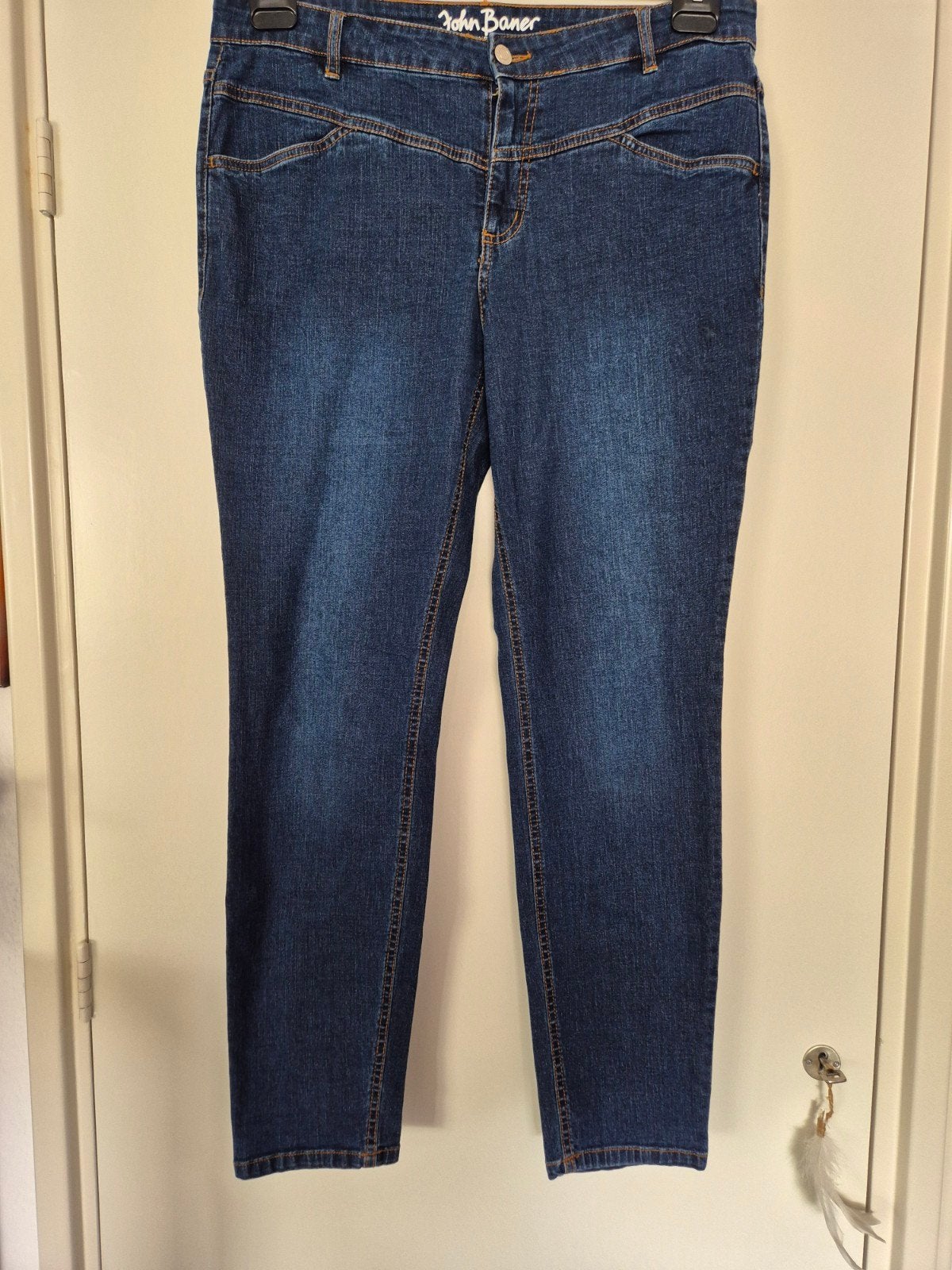 jeans maat 44 (kort), Blauw, John Baner, Ophalen of Verzenden, Zo goed als nieuw