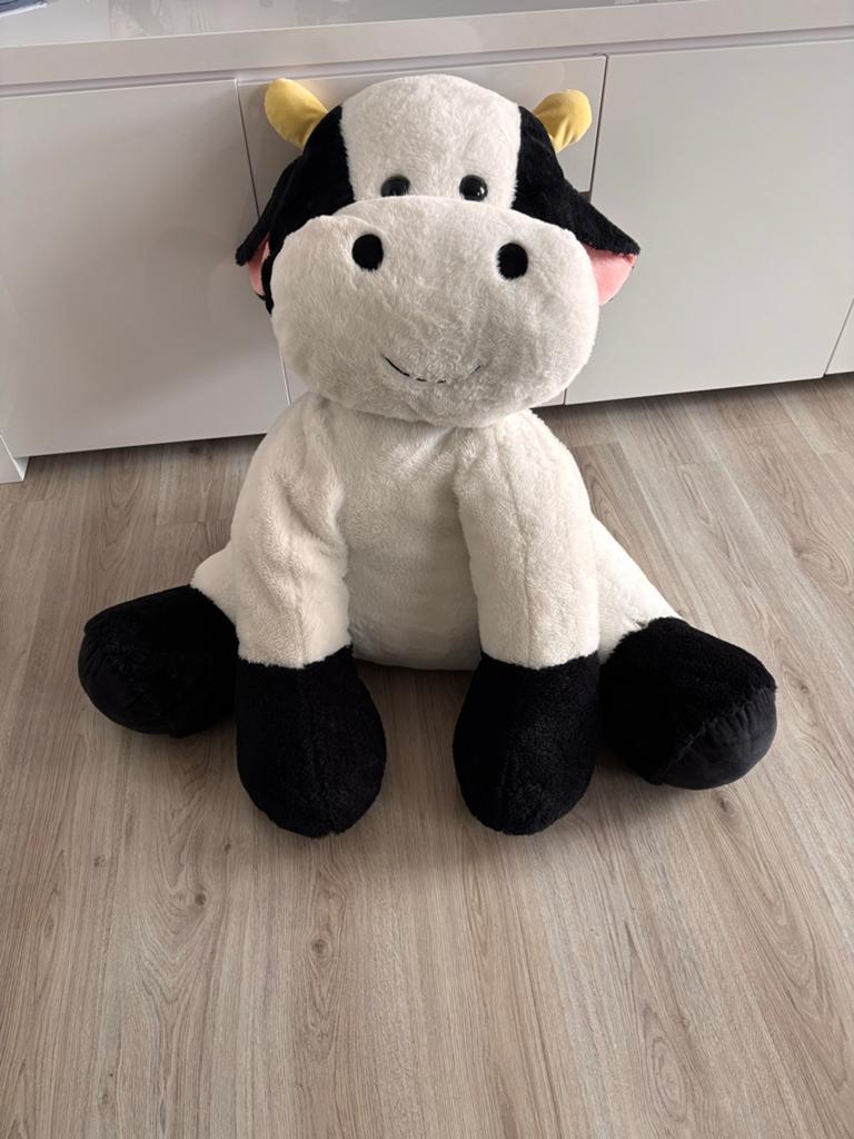 XL Knuffel Koe 90 cm - Groot en Zacht, Kinderen en Baby's, Speelgoed | Knuffels en Pluche, Ophalen, Gebruikt, Overige karakters