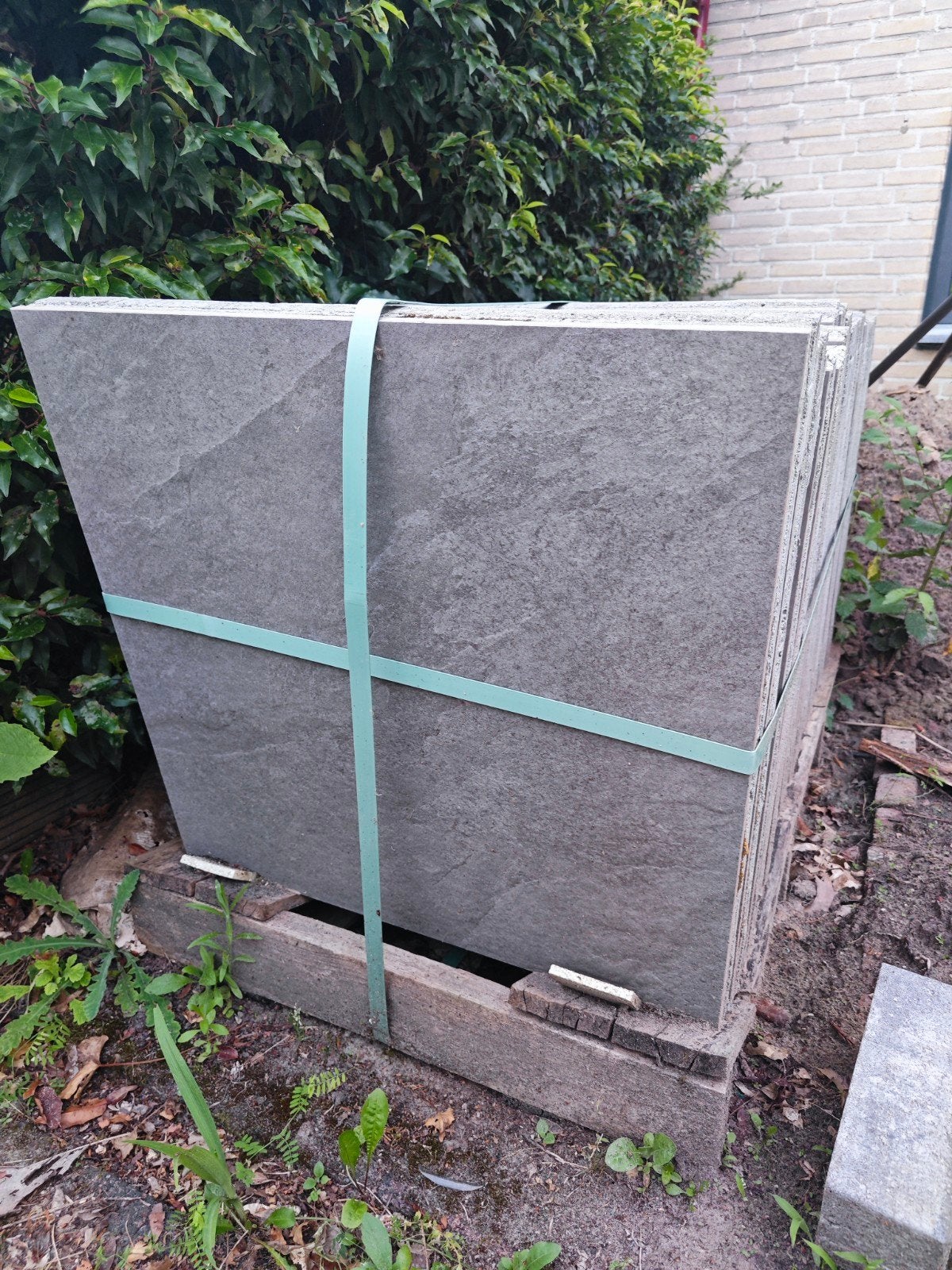 CeraDeco Slate Piombo tuingels, 60x60x4cm, ca. 10 m², Ophalen, Keramiek, Nieuw, 5 tot 10 m²