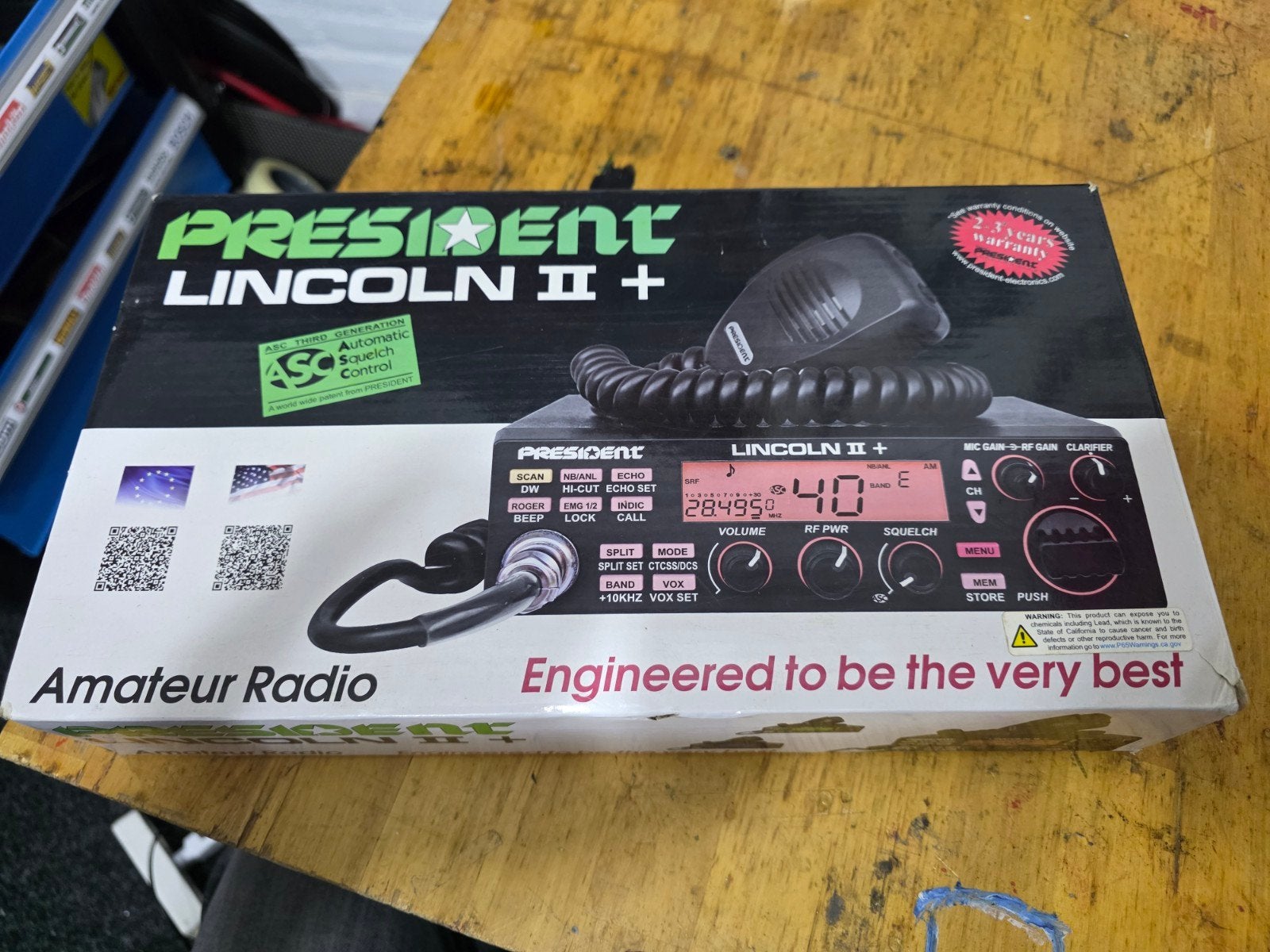 President Lincoln II+ 10m/12m Amateur Radio Transceiver, Telecommunicatie, Ophalen of Verzenden, Zo goed als nieuw, Zender en Ontvanger
