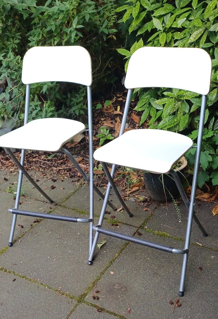 Inklapbare barkrukken IKEA, Ophalen, Gebruikt, Met voetsteun, 60 tot 90 cm