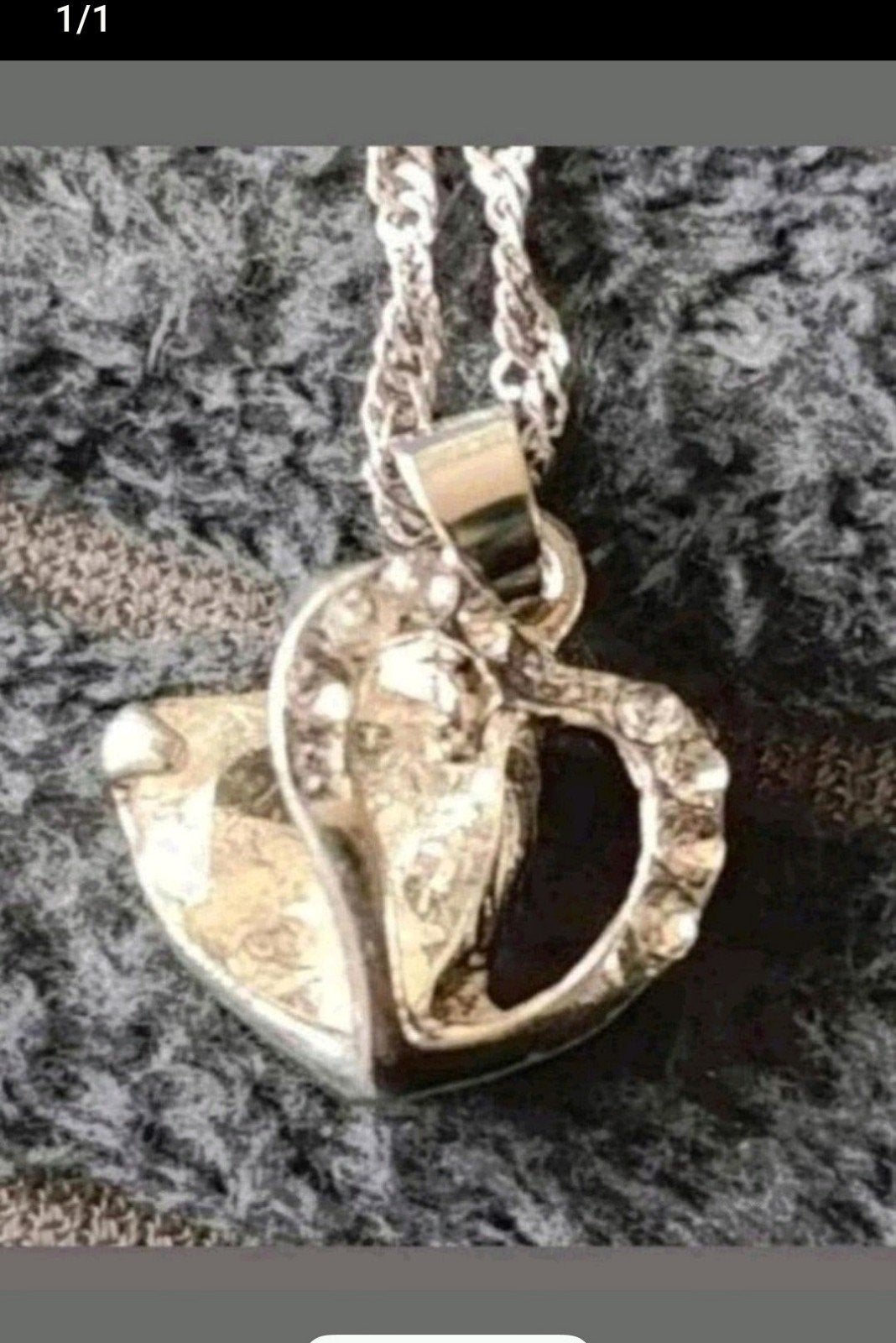 ketting hart Swarovski, Verzenden, Nieuw, Zilver, Met hanger