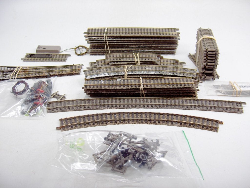 Leuk setje Profi rails, Gebruikt, Gelijkstroom, Fleischmann, Rails
