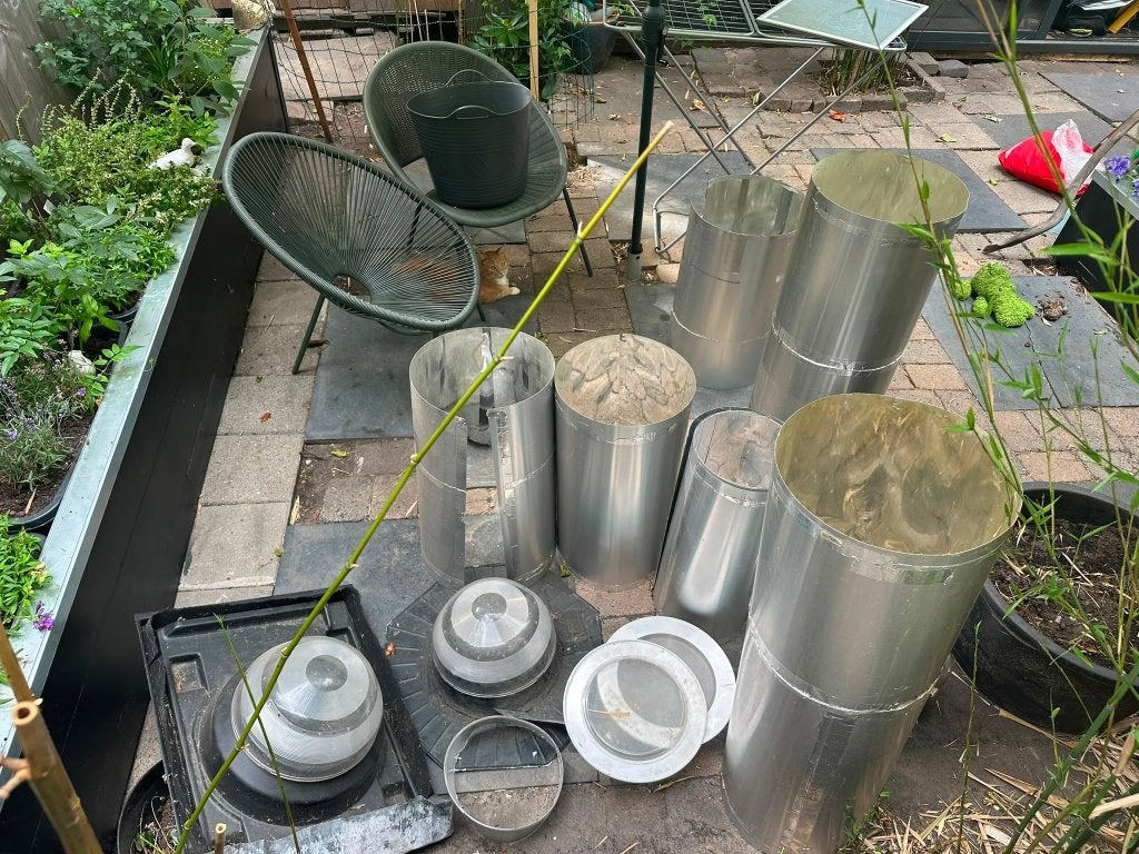 Veel solatube onderdelen, lichtbuis, lichtsluis, Doe-het-zelf en Verbouw, Glas en Ramen, Ophalen, Gebruikt, Minder dan 80 cm, 80 tot 120 cm