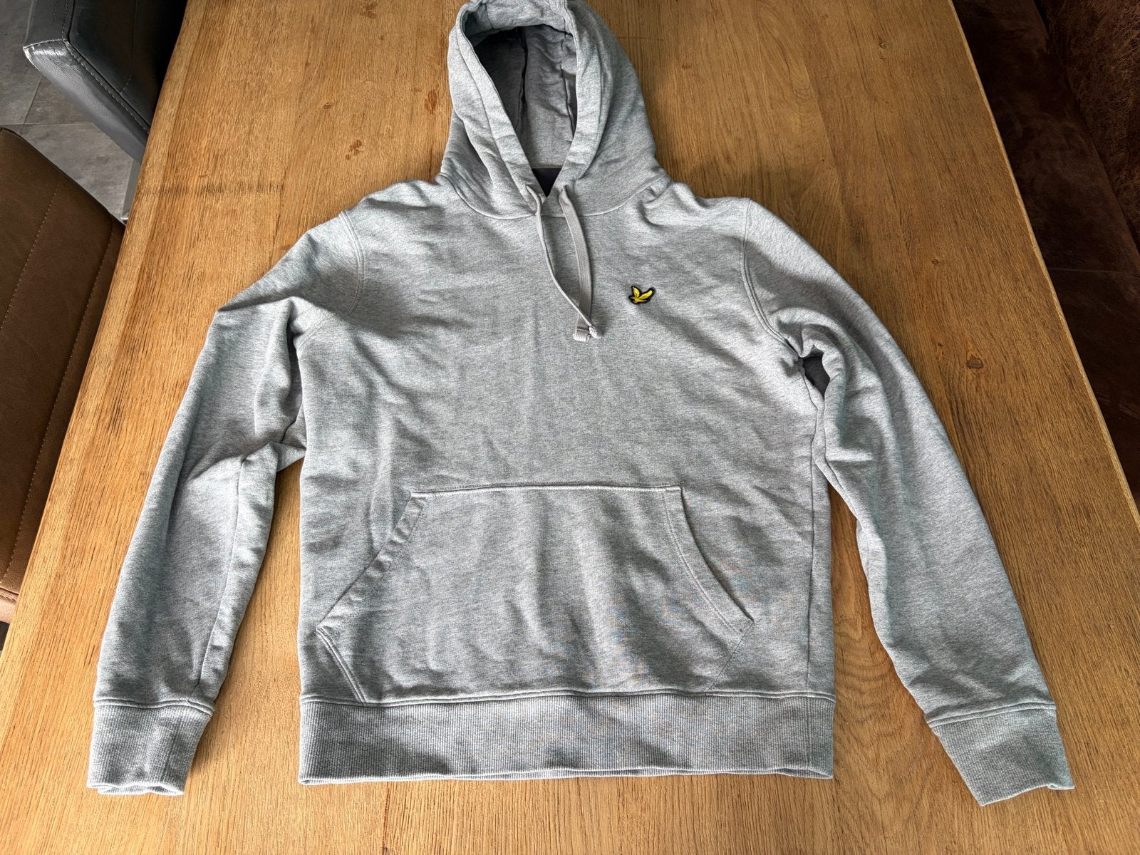 Lyle & Scott Grijze Hoodie Maat S, Kleding | Heren, Ophalen of Verzenden, Zo goed als nieuw, Maat 46 (S) of kleiner, Grijs