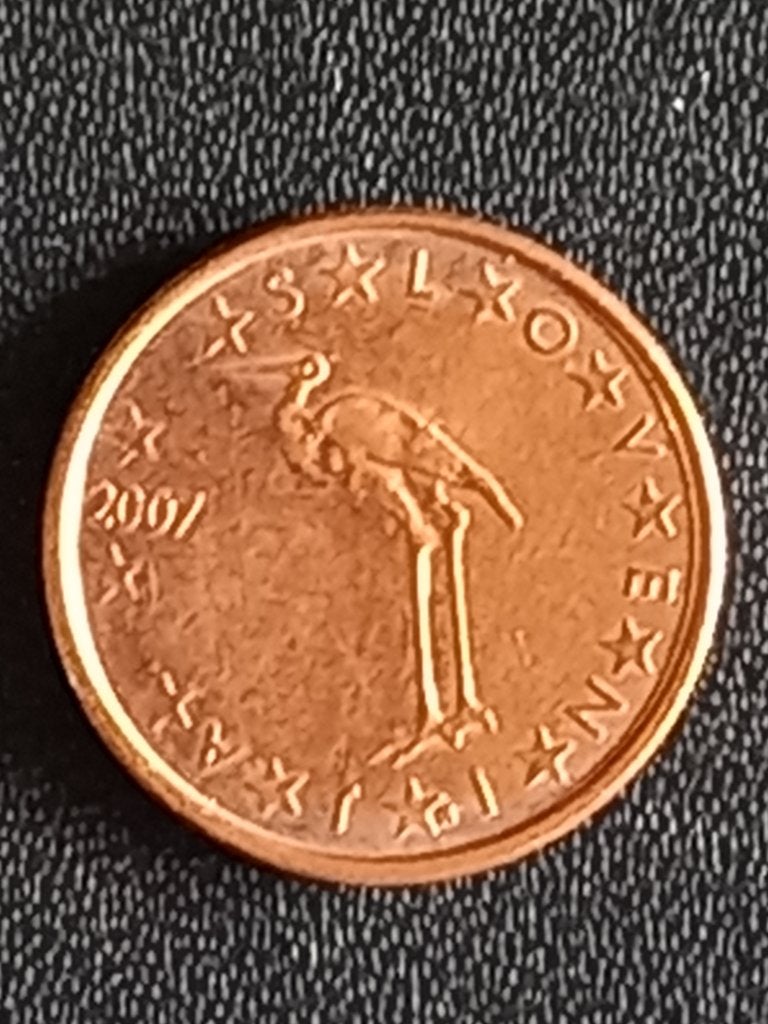 35: 1 Euro cent in goede staat SLOVENIË 2007, Verzenden, Slovenië, 1 cent, Losse munt