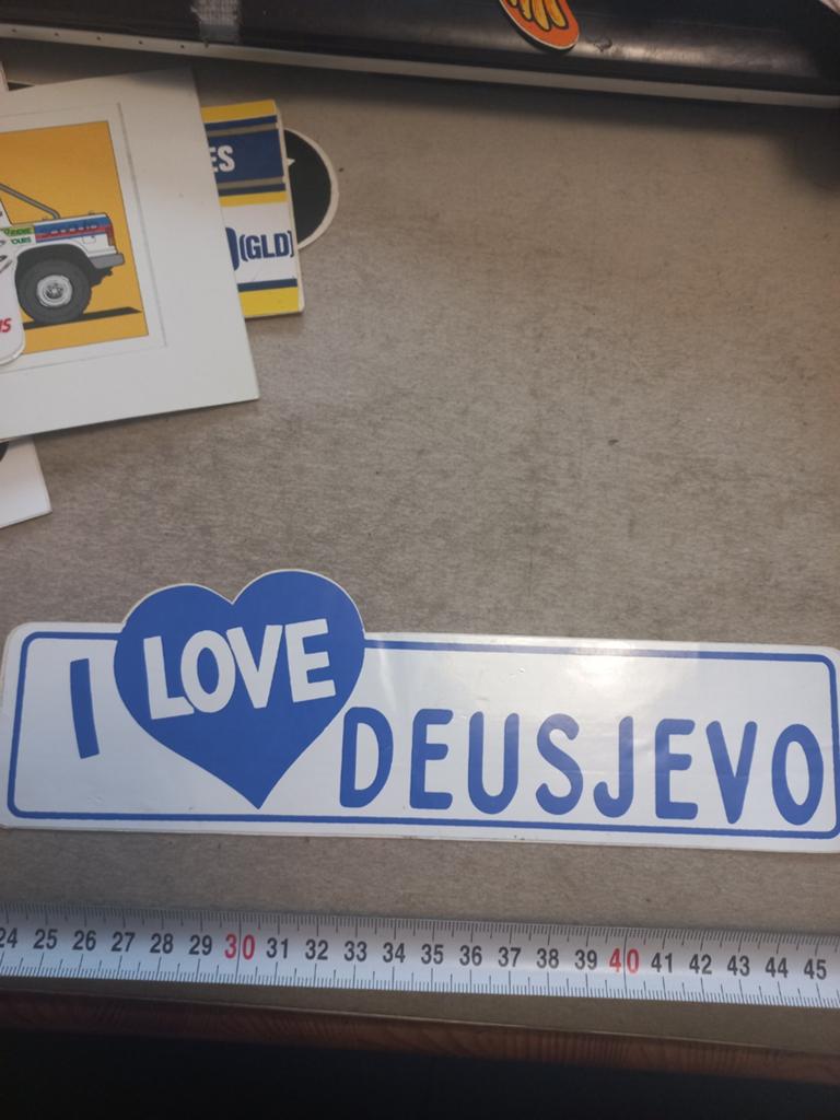 I love deusjevo/2cv citroen, Verzamelen, Stickers, Ophalen of Verzenden, Nieuw