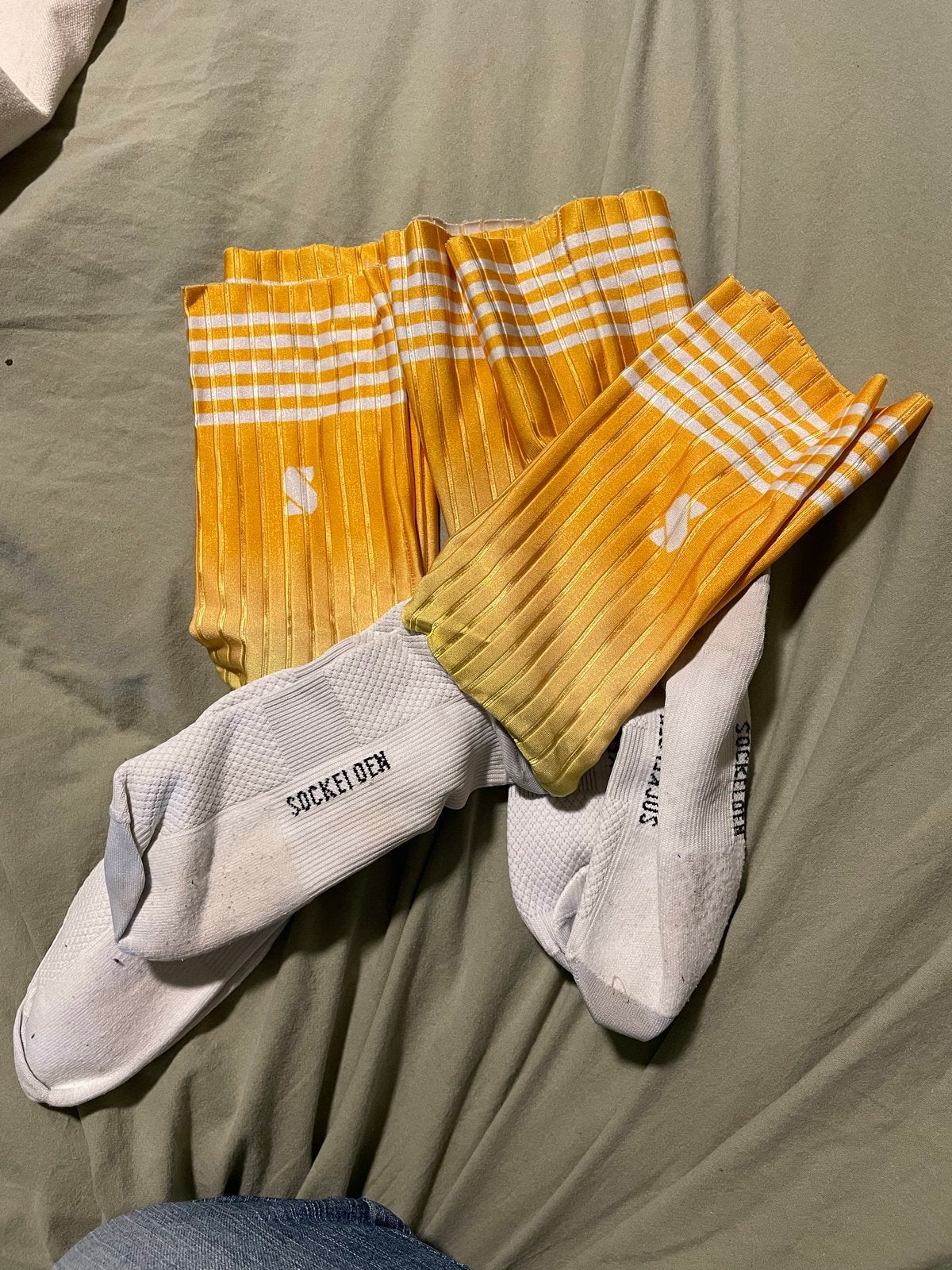 Sockeloen sokken maat 41/45, Ophalen of Verzenden, Gedragen, Maat 43 t/m 46, Wit