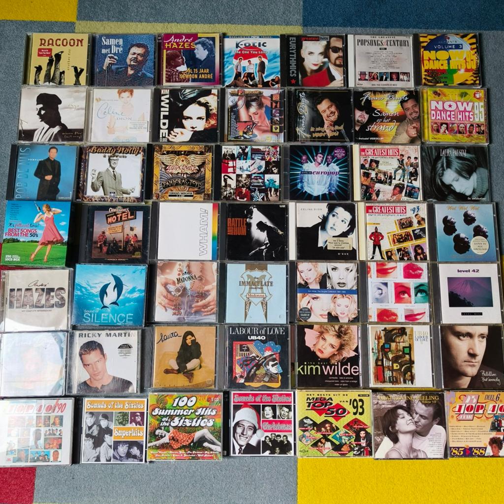 Grote CD verzameling 80s: Madonna, U2, Hazes, UB40, Ophalen of Verzenden, Gebruikt, Pop, Boxset