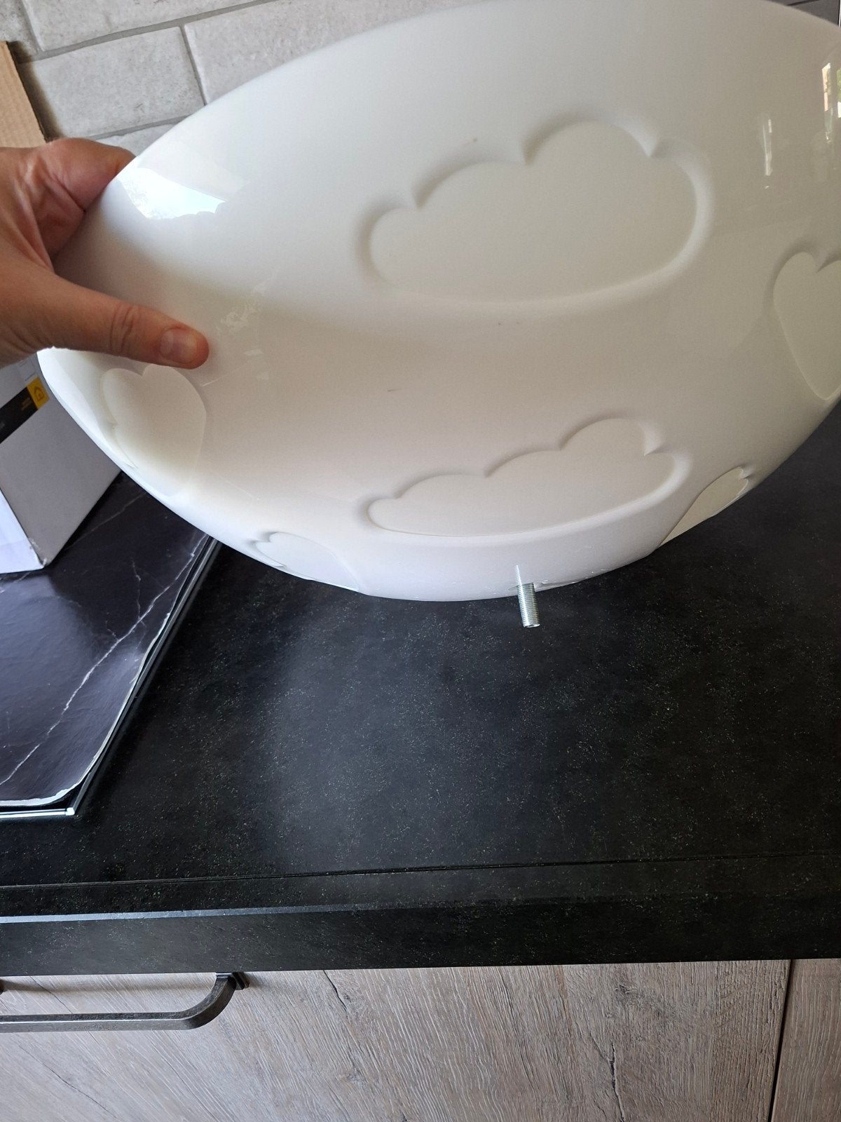 IKEA Wolkjes Plafondlamp - Perfect voor Kinderkamer, Ophalen, Kunststof, Zo goed als nieuw, Wit