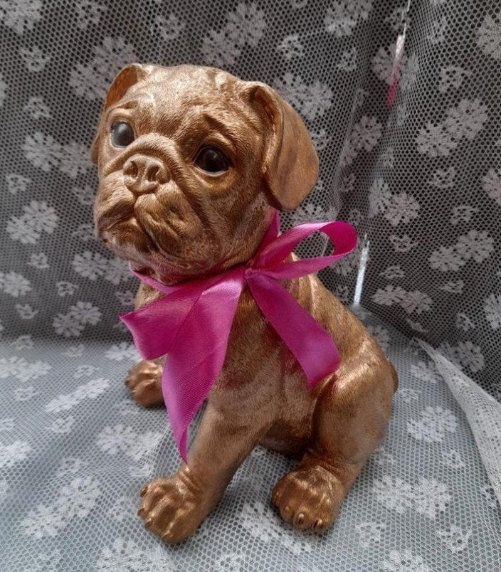 Goud kleurige mops hond, Ophalen, Zo goed als nieuw, Dier