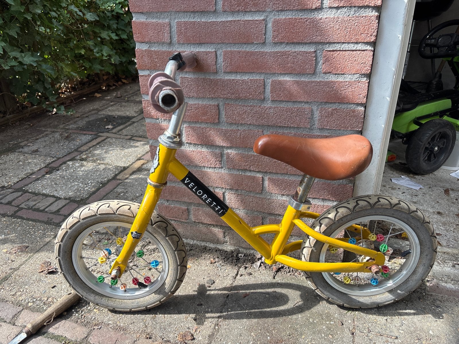 Veloretti loopfiets geel, Ophalen of Verzenden, Gebruikt, Minder dan 16 inch