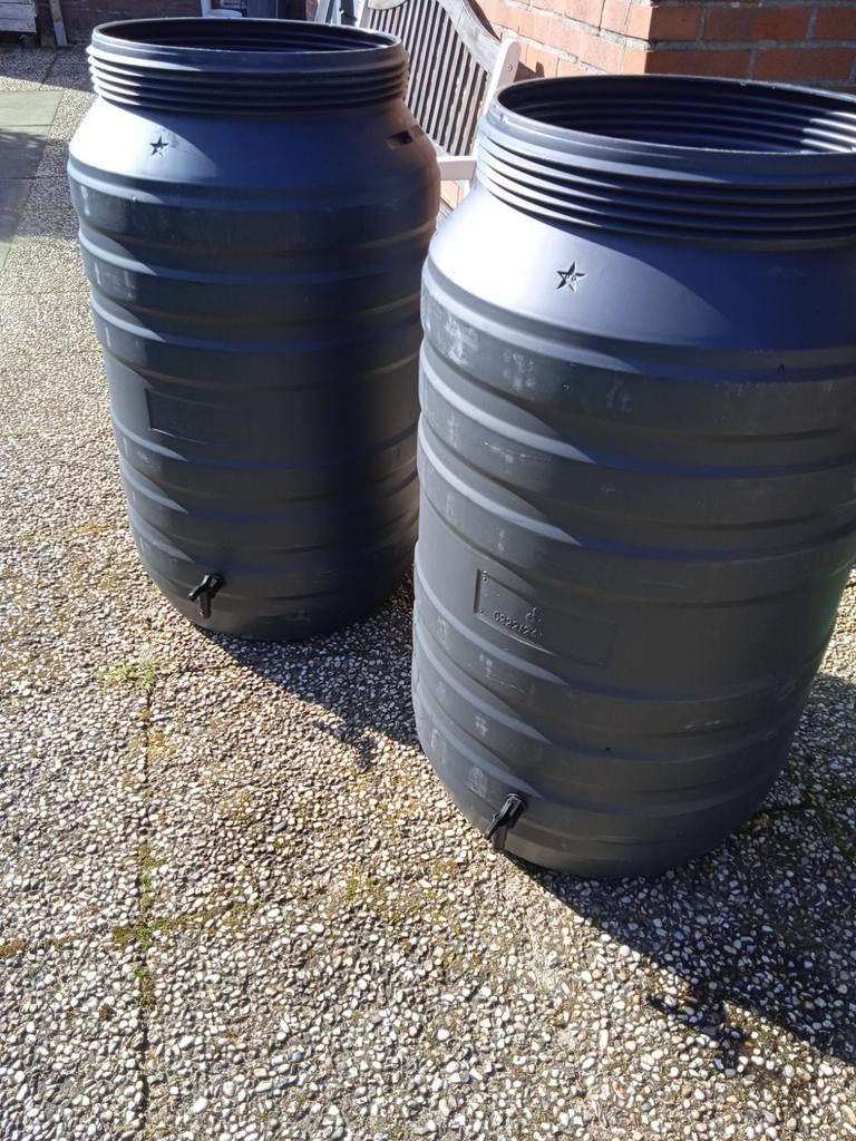 Degelijke 220 liter tonnen - regenton, voerton, ijsbad,, Tuin en Terras, Regentonnen, 150 liter of meer, Ophalen of Verzenden