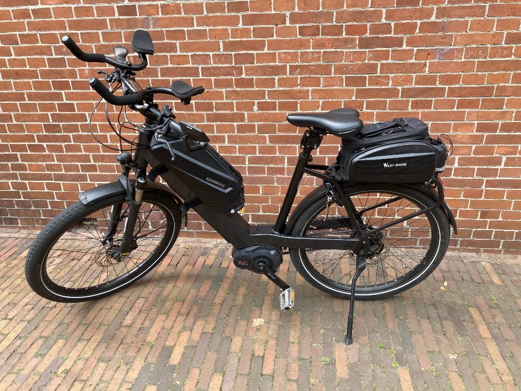 Electrische fiets, Fietsen en Brommers, Elektrische fietsen, Zo goed als nieuw, 50 km per accu of meer, 55 tot 59 cm, Ophalen