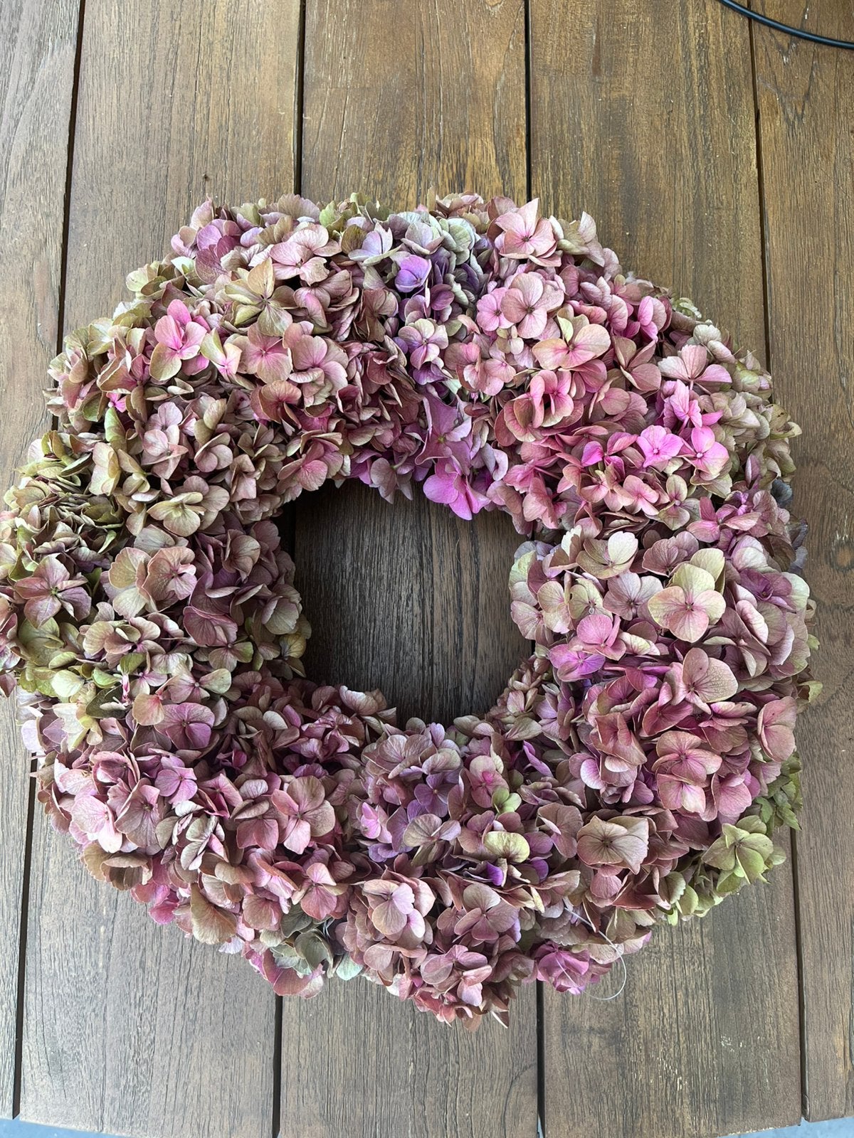 Prachtige, volle Hortensia krans, doorsnee ca. 40 cm, Ophalen of Verzenden, Nieuw