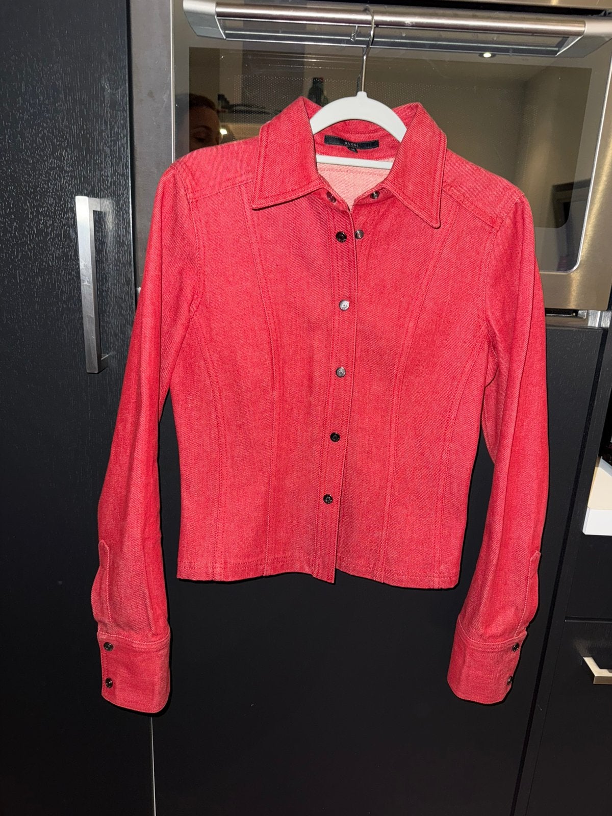 Gucci vintage denim jacket maat 40, Maat 38/40 (M), Nieuw, Ophalen of Verzenden, Jasje