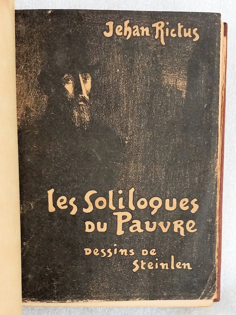 [Steinlen Reliure] Les Soliloques du Pauvre 1913 Rictus, Ophalen of Verzenden