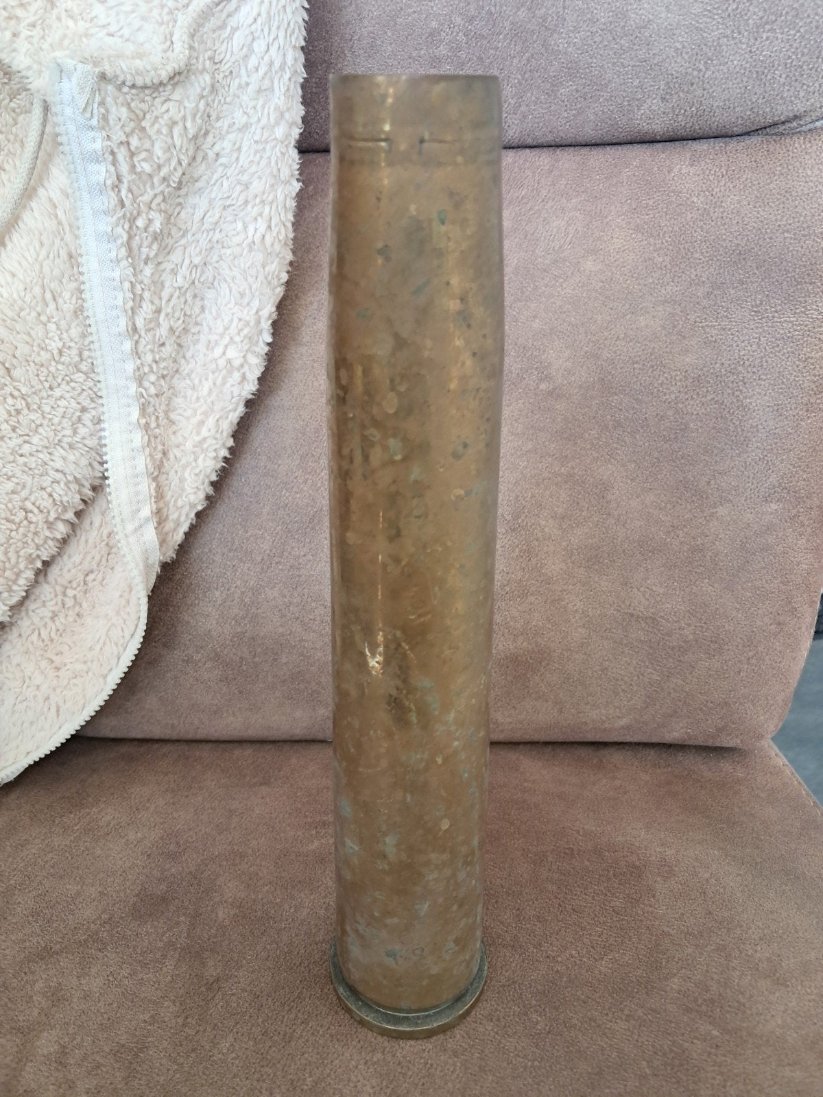40mm Bofors Huls uit 1942 - WOII Munitie Collectie, Verzamelen, Ophalen of Verzenden