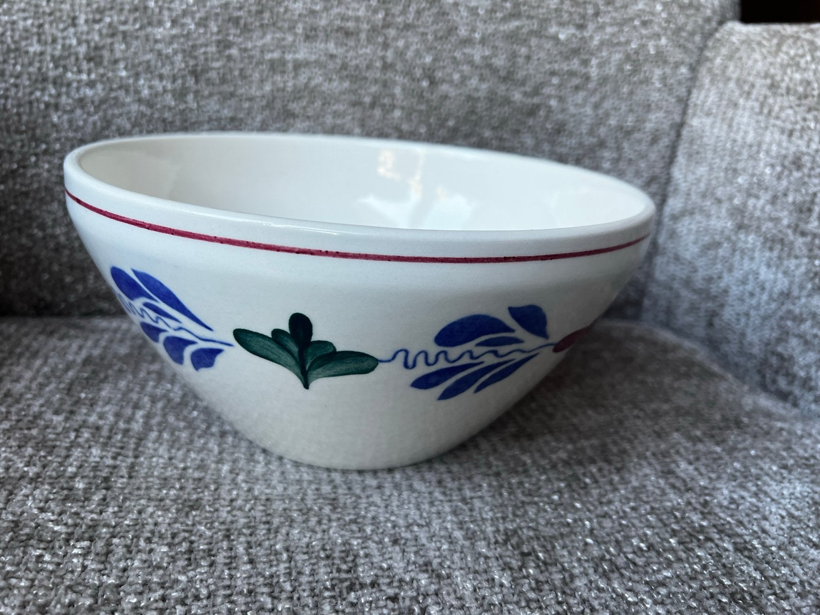 Boerenbont servies/ grote nest schaal - Boch België, Antiek en Kunst, Antiek | Schalen, Ophalen of Verzenden