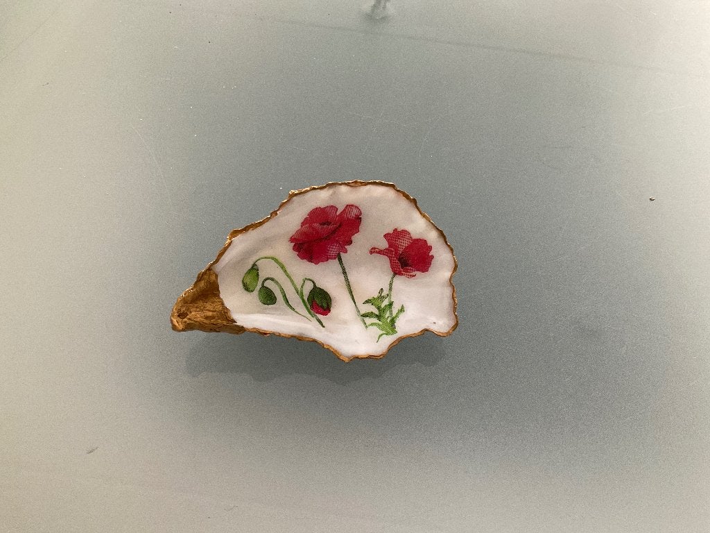 Bewerkte oesterschelp, Verzamelen, Ophalen of Verzenden, Schelp(en)