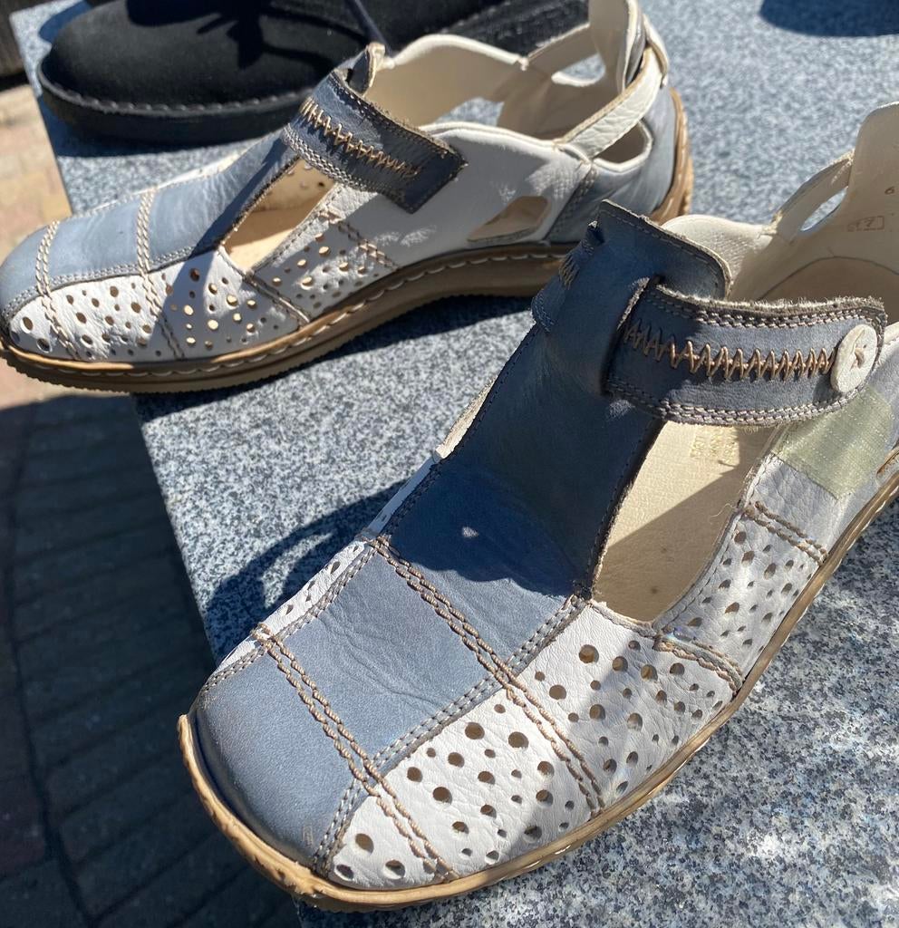 Rieker - echt leren - damesschoenen mt 37, Ophalen of Verzenden, Zo goed als nieuw, Sneakers of Gympen