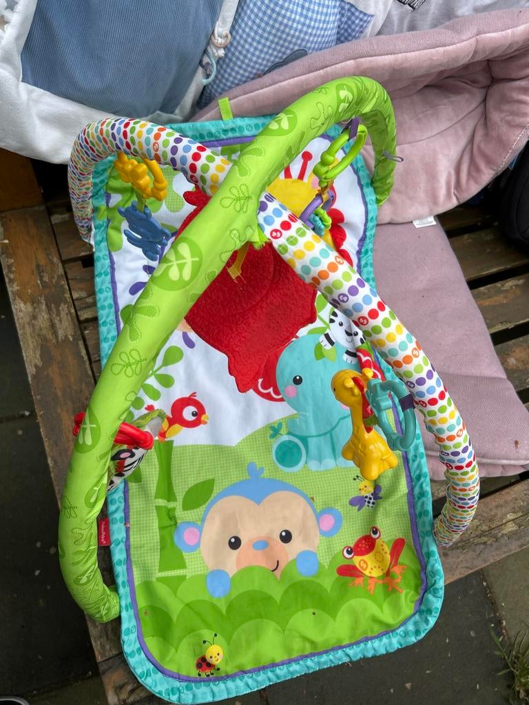Fisher-Price babygym met speelkleed en speeltjes, Ophalen, Gebruikt, Babygym