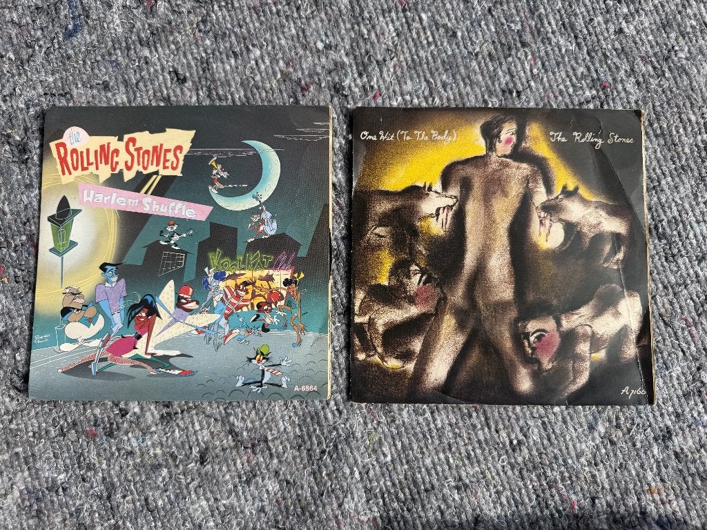 The Rolling Stones 7 inch LP platen 2 stuks, Cd's en Dvd's, Ophalen, LP, 7 inch, Poprock