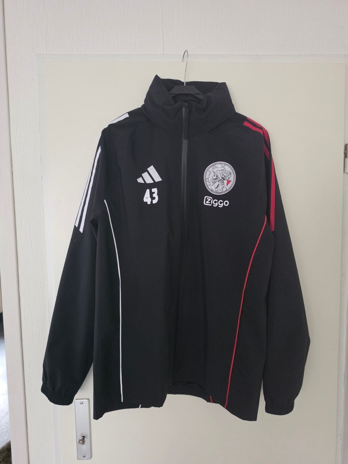ajax regenjas maat m, Ophalen of Verzenden, Zo goed als nieuw, Voetbal