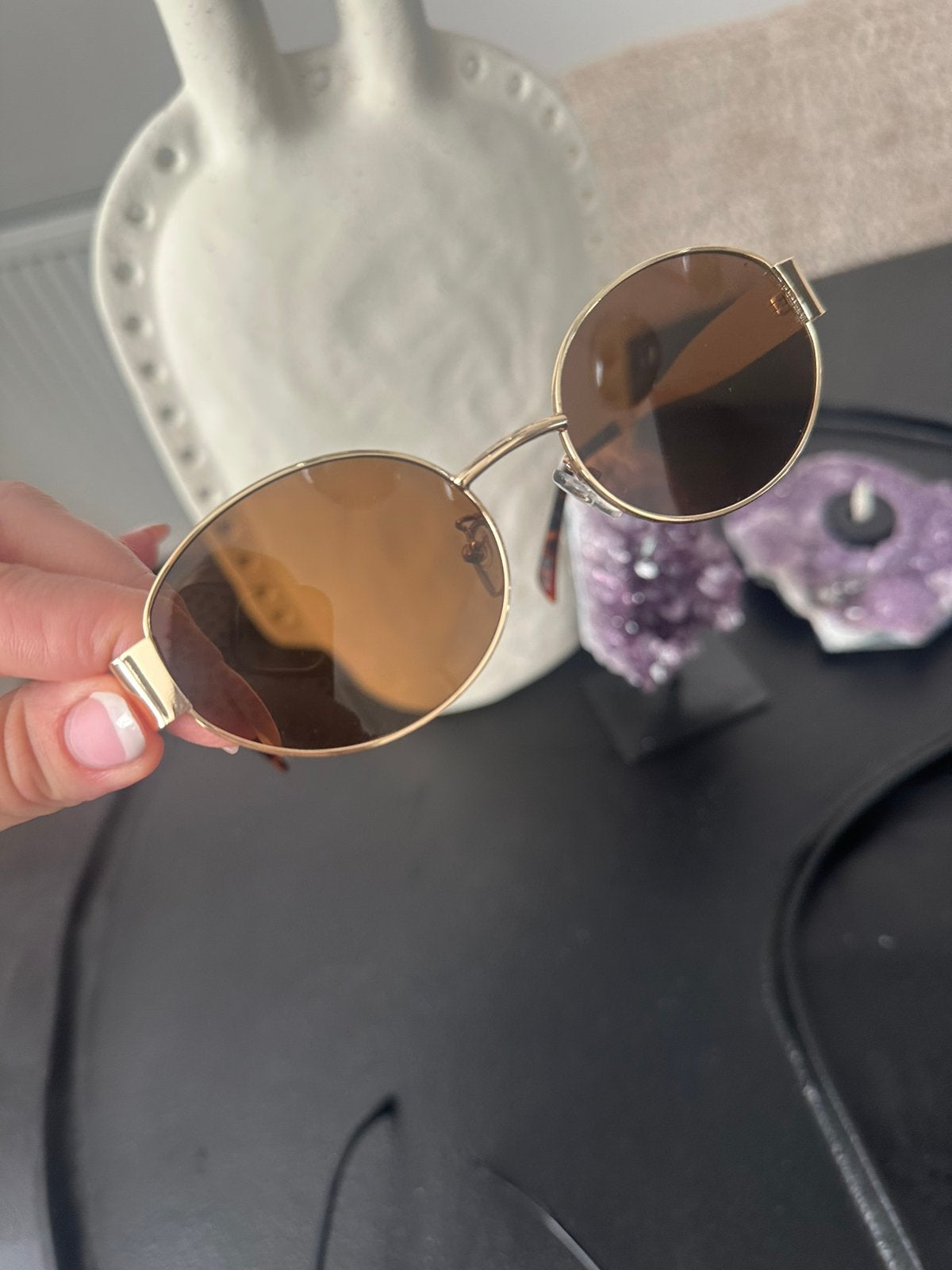Celine look zonnebril, Ophalen of Verzenden, Zo goed als nieuw, Zwart, Overige merken
