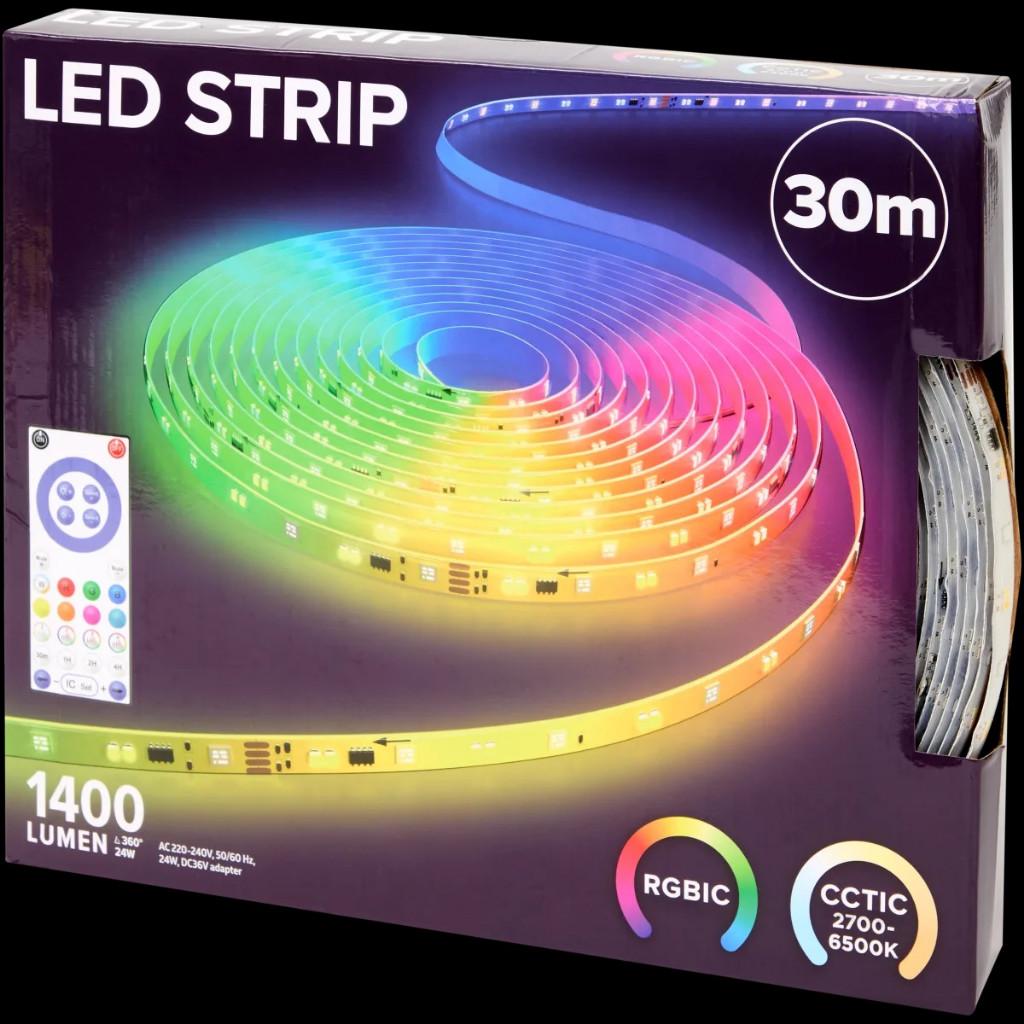 Eurodomest ledstrip 30 meter | 1.400 lumen, Ophalen, Led-lamp, Minder dan 30 watt, Nieuw