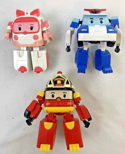 Silverlit Robocar Poli Amber Roy Robot Transformers figuren, Coolsingel 104, 3011 AG Rotterdam, Netherlands, Verzenden, Zo goed als nieuw
