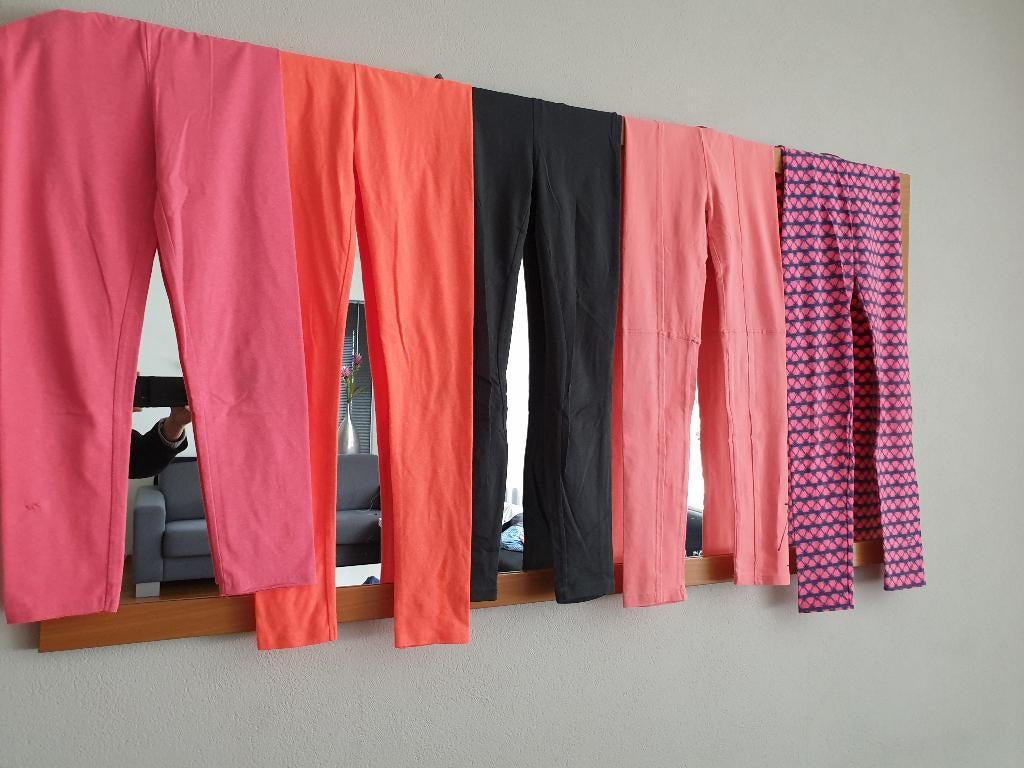 Quapi leggings 134 - 140 pastel koraal meisje, Broek, Meisje, Ophalen of Verzenden, Zo goed als nieuw