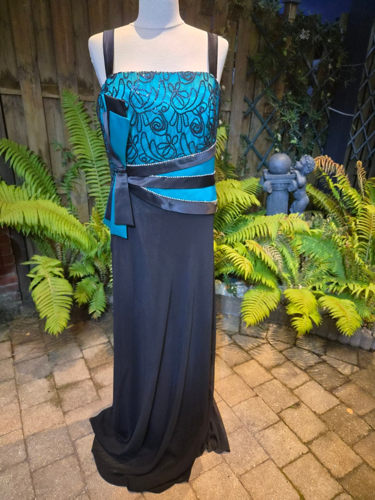 Prachtige Allure feestjurk, maat 50 - Zo goed als nieuw, Kleding | Dames, Gelegenheidskleding, Galajurk, Meerkleurig, Maat 46/48 (XL) of groter