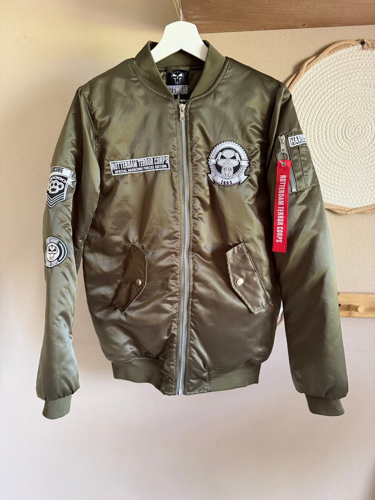 Hardcore Rotterdam Terror Corps bomberjack ~ maat L, Ophalen of Verzenden, Nieuw, Maat 52/54 (L), Groen