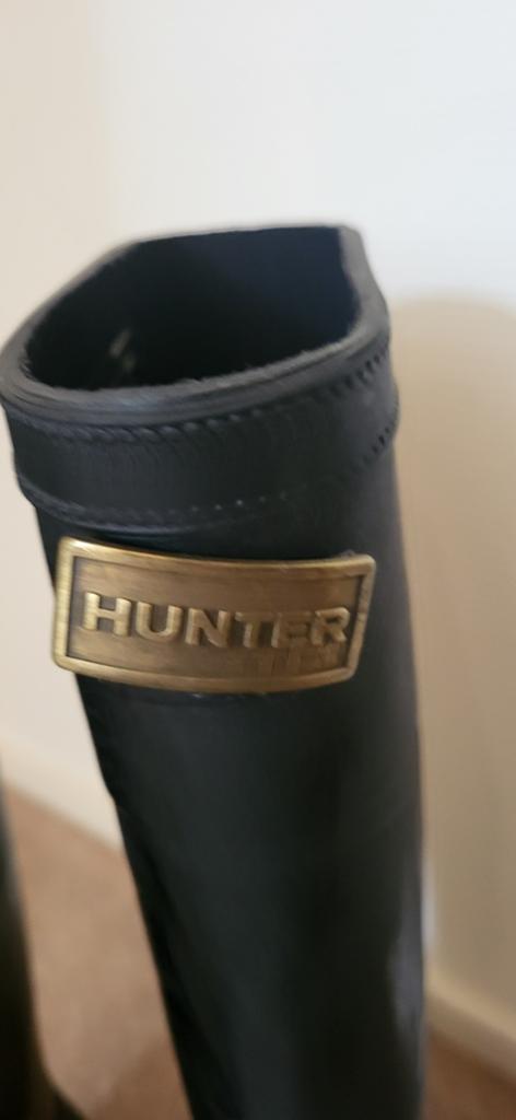 Hunter regen/ paardrijden laarzen, Kleding | Dames, Schoenen, Ophalen of Verzenden, Zo goed als nieuw, Zwart, Hoge laarzen