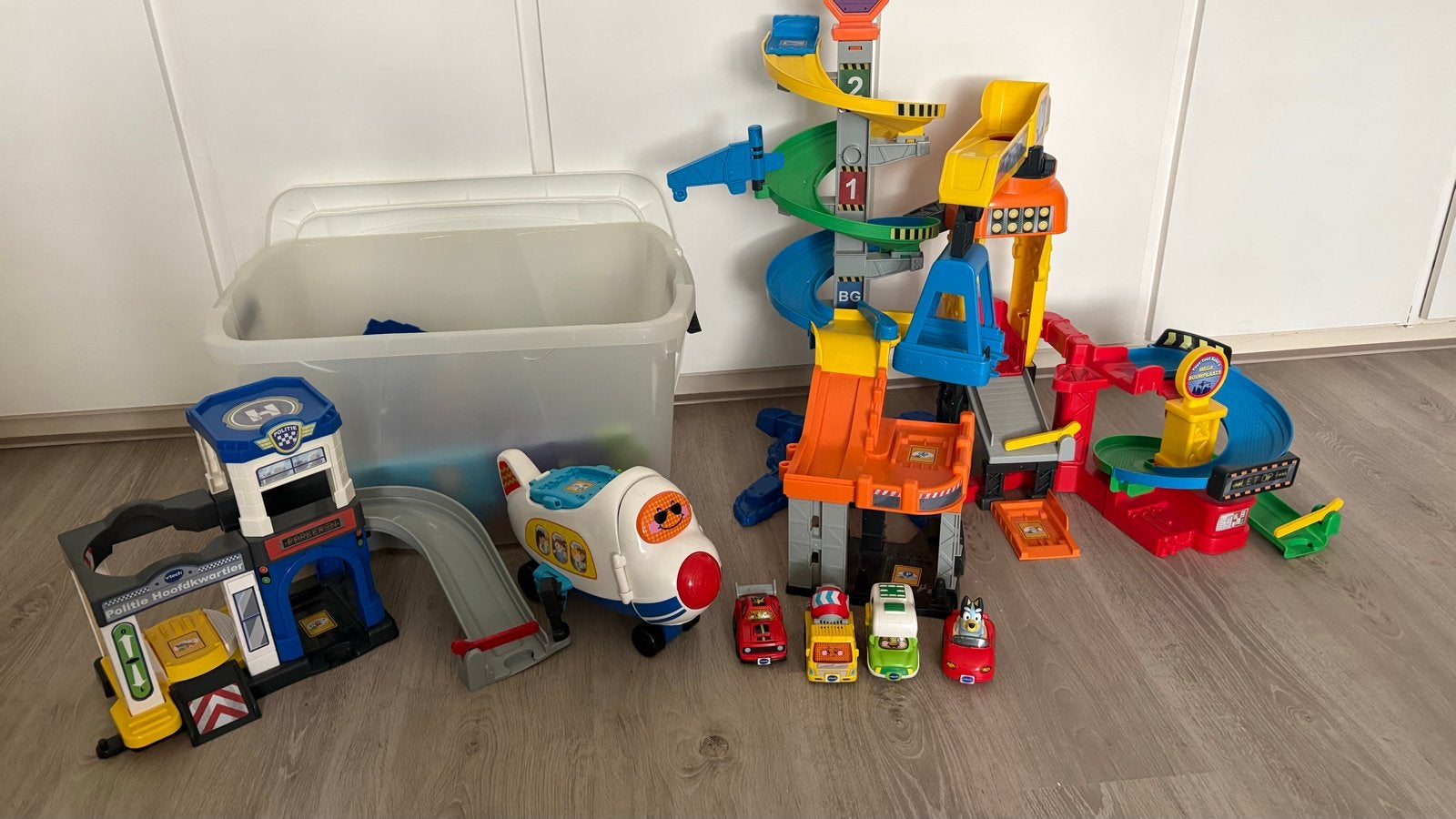 VTech Toet Toet Auto's Grote Speelset met Voertuigen, Ophalen, Gebruikt