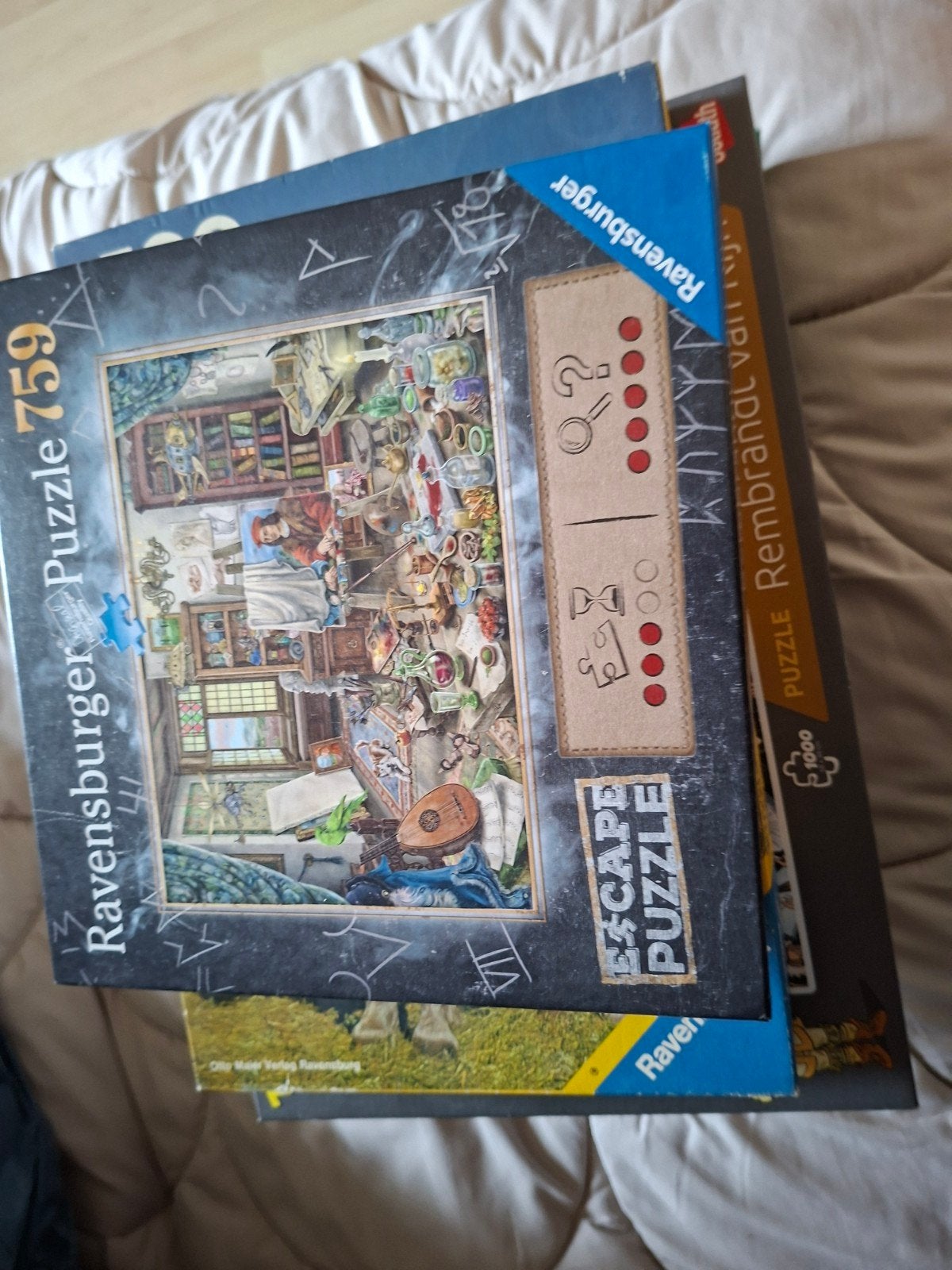 Diverse puzzels, inclusief Ravensburger Escape Puzzle, Ophalen of Verzenden, 500 t/m 1500 stukjes, Gebruikt, Legpuzzel