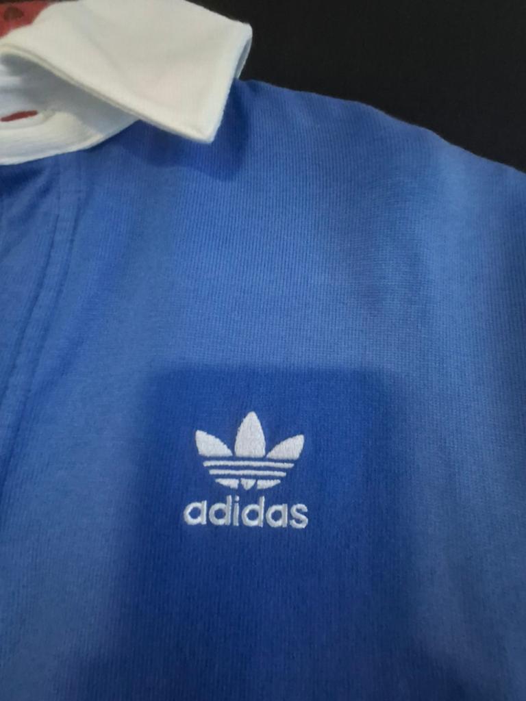 Adidas Originals Rugby Shirt Blauw Maat s, Kleding | Heren, T-shirts, Maat 52/54 (L), Blauw, Ophalen of Verzenden, Zo goed als nieuw