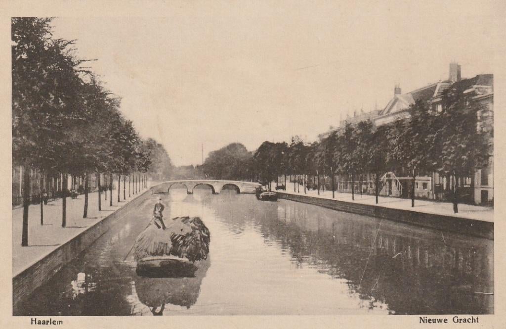 Haarlem Nieuwe Gracht, Ophalen of Verzenden, 1920 tot 1940, Ongelopen, Noord-Holland