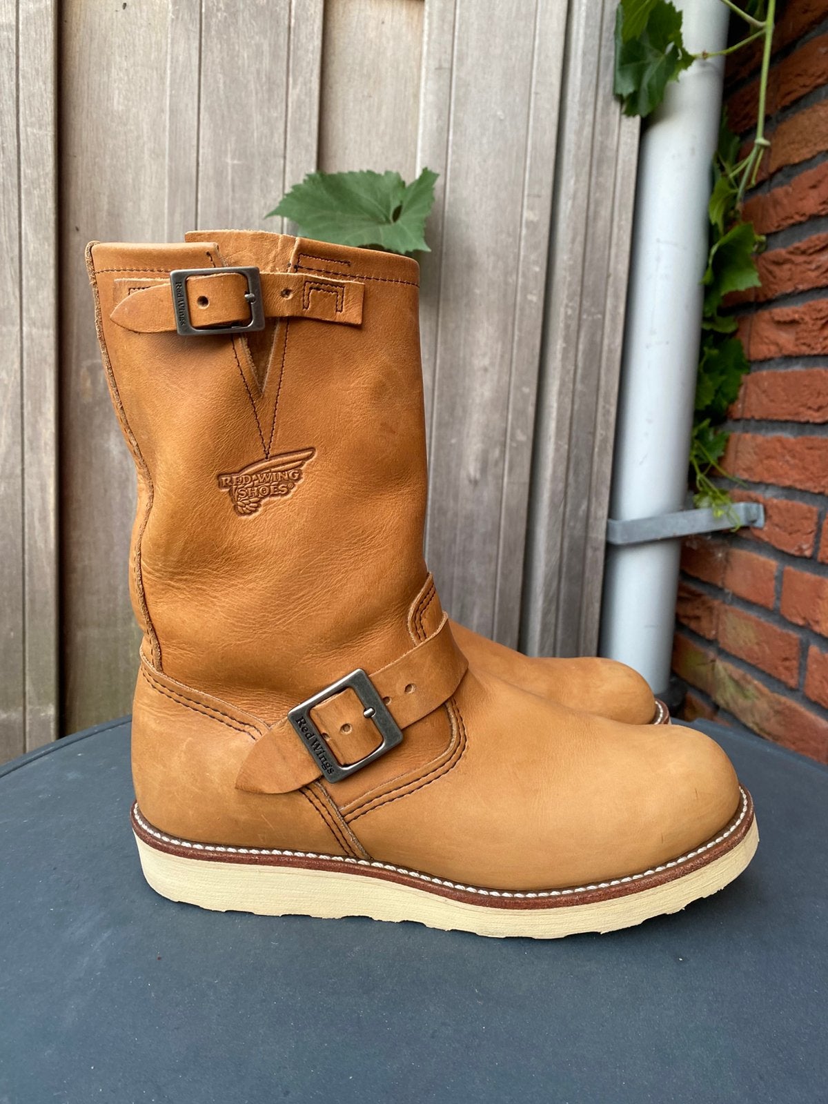 Red Wing 9027 Engineer boots naturel US7,5D/EU40,5, Kleding | Heren, Schoenen, Bruin, Boots, Ophalen of Verzenden, Zo goed als nieuw