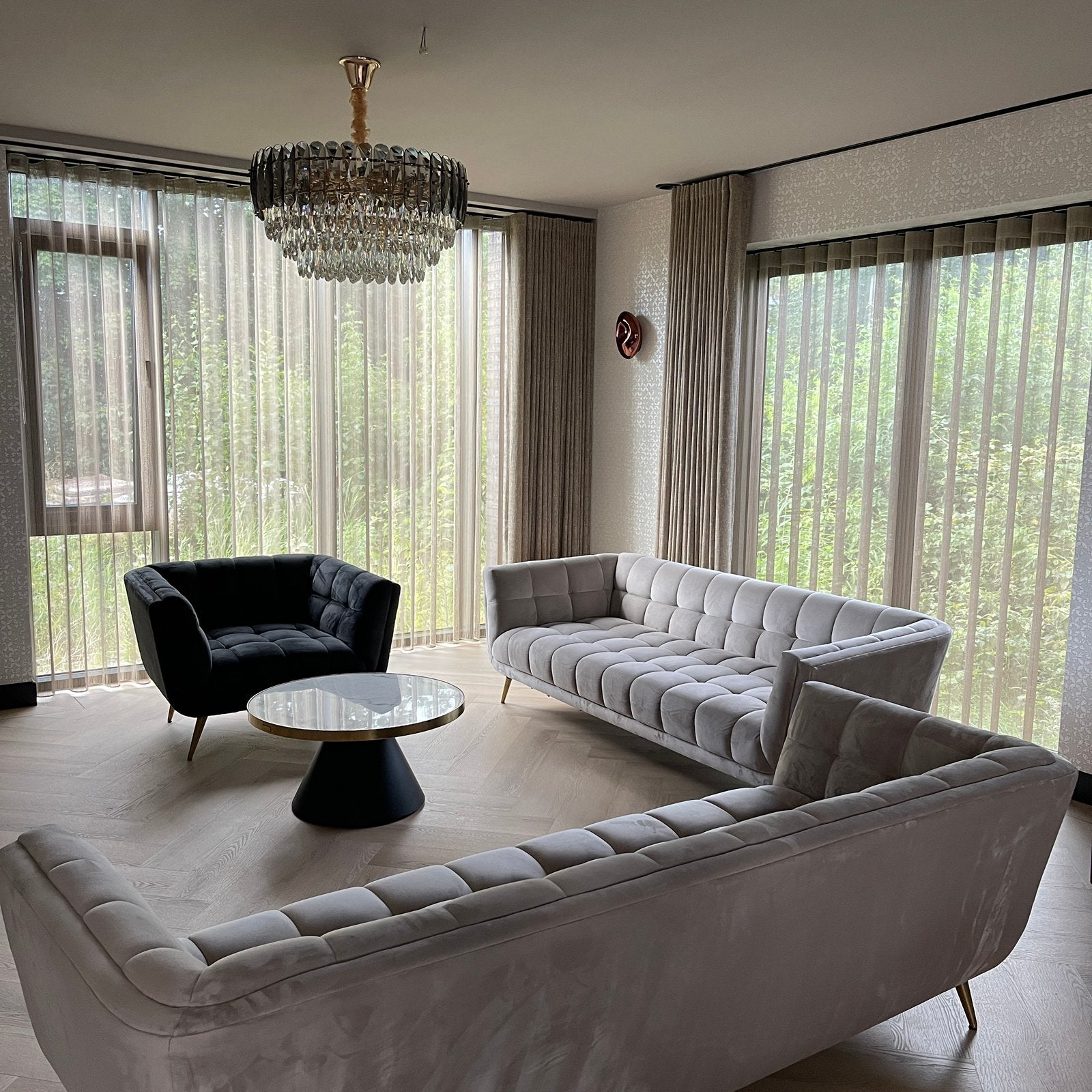 Hotel chick gordijnen op maat, Huis en Inrichting, Stoffering | Gordijnen en Lamellen, Verduisterend, Nieuw, Ophalen of Verzenden
