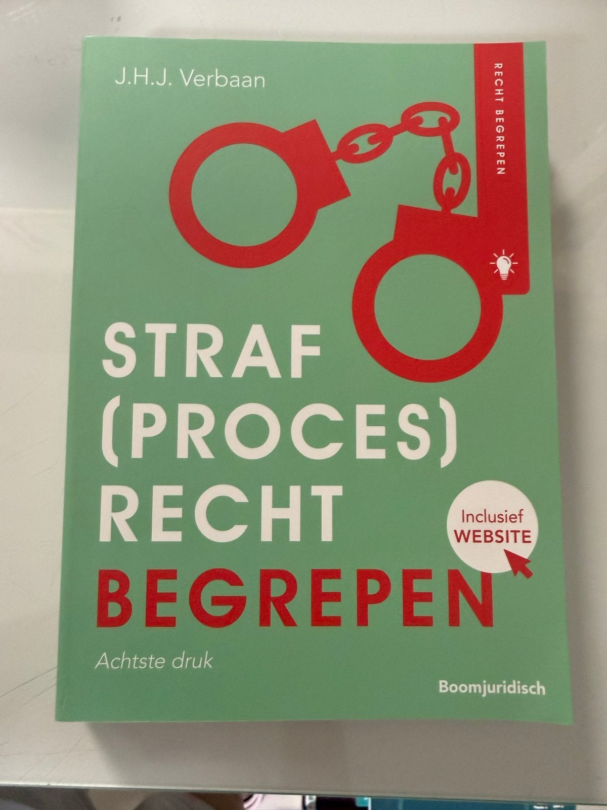 Straf(proces)recht Begrepen - J.H.J. Verbaan (8e druk), Ophalen of Verzenden, Gamma, Zo goed als nieuw, HBO