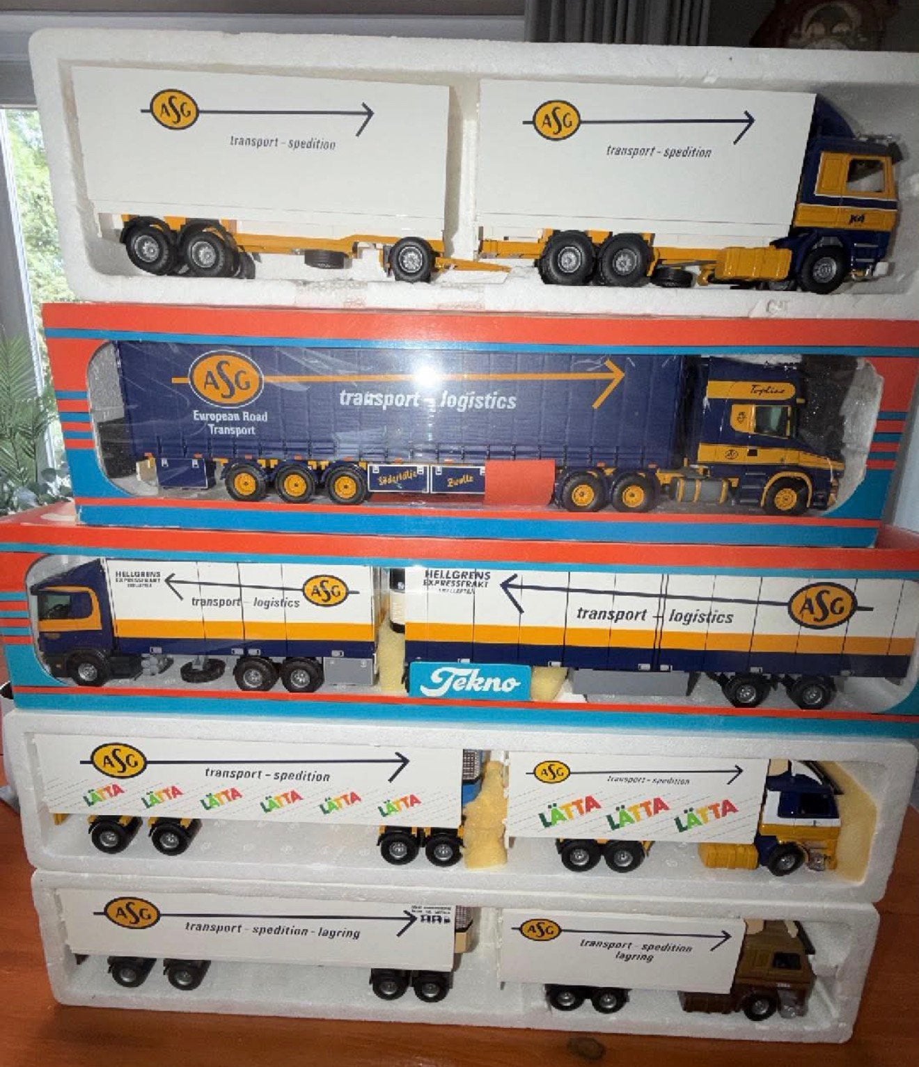 TEKNO VERZAMELING ASG SCANDINAVIE MODELLEN, Ophalen of Verzenden, Zo goed als nieuw, Bus of Vrachtwagen, Tekno