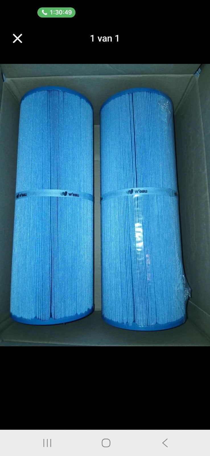 Nieuwe zwembadpomp filters (2 stuks) - W'eau, Ophalen of Verzenden, Nieuw, Filter