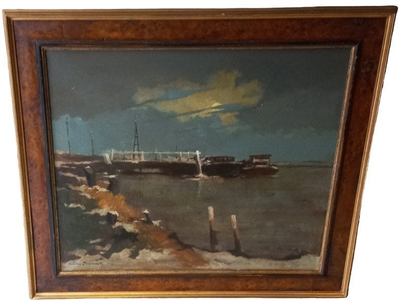 Topwerk Willy Bogaert "Doel" 20ste eeuw., Ophalen, Maritiem / water