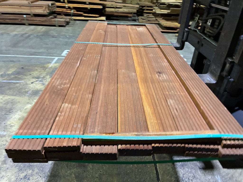 Massaranduba hardhout planken vlonderplanken 25x140mm, Ophalen, Nieuw, Hout