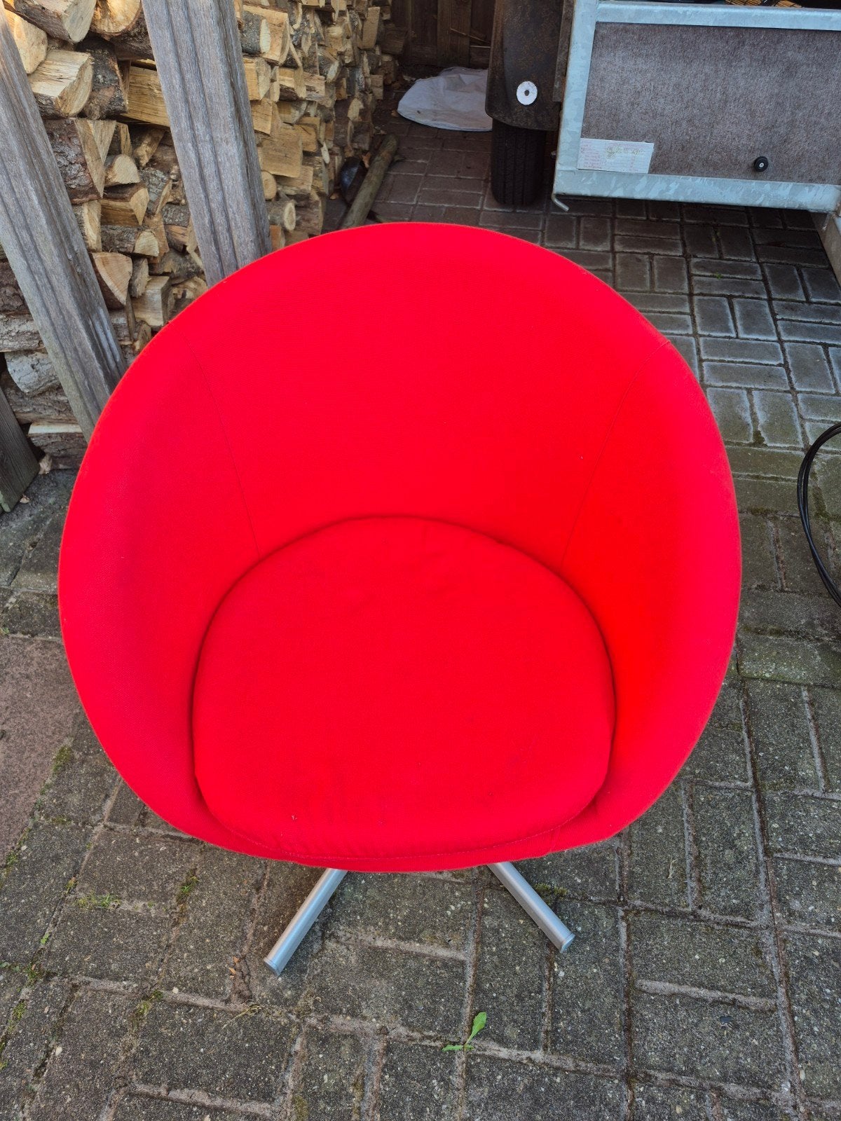 Stoel rood Ikea, Huis en Inrichting, Fauteuils, Ophalen, 50 tot 75 cm