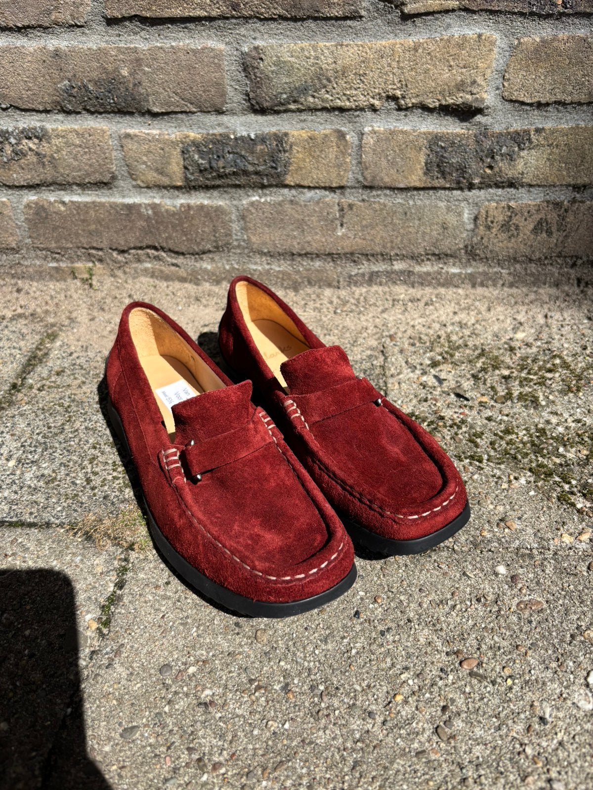 Clarks leren mocassins, Nieuw, Ophalen of Verzenden, Espadrilles of Moccasins, Rood