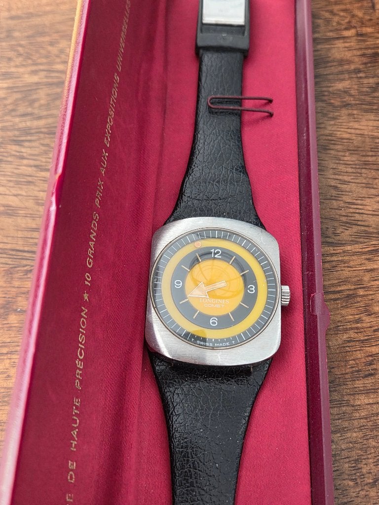 Longines Comet (circa 1970) - lopend met certificaat, Overige merken, Staal, Longines, Polshorloge